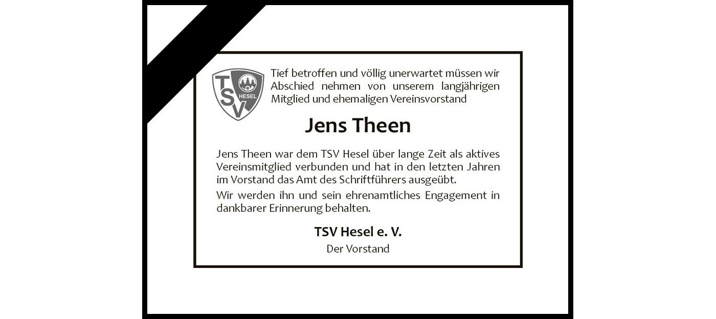 Read more about the article Abschied von Jens Theen