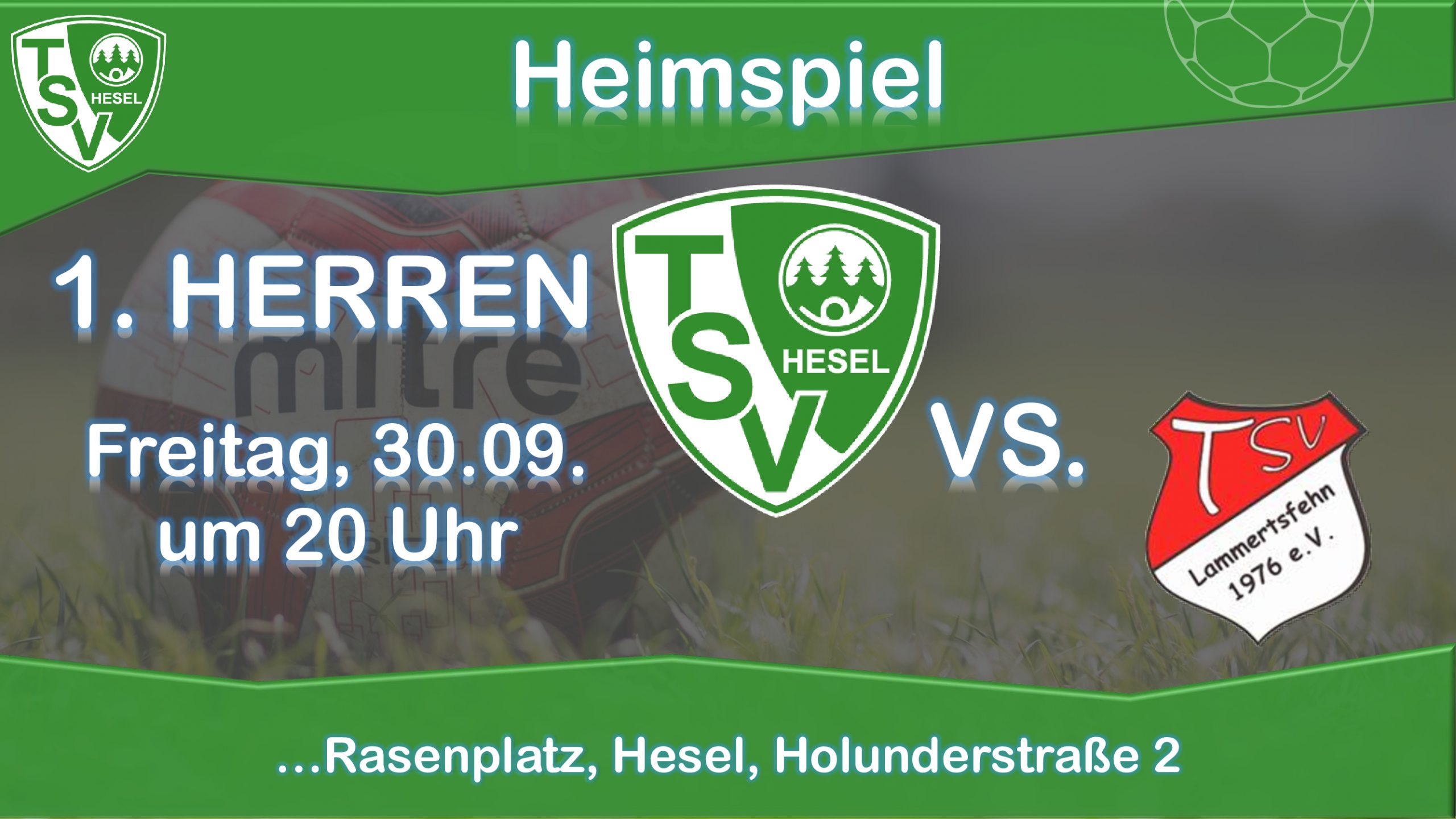Read more about the article 3. Heimspiel der 1. Herren des TSV Hesel